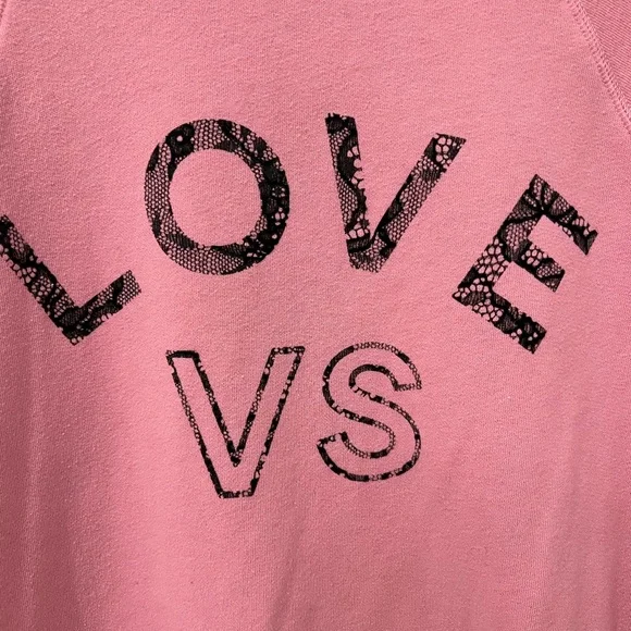 Victoria’s Secret Zip Up Hoodie - Love VS Pink Zip Up Lightweight Jacket sz LG - Picture 6 of 9
